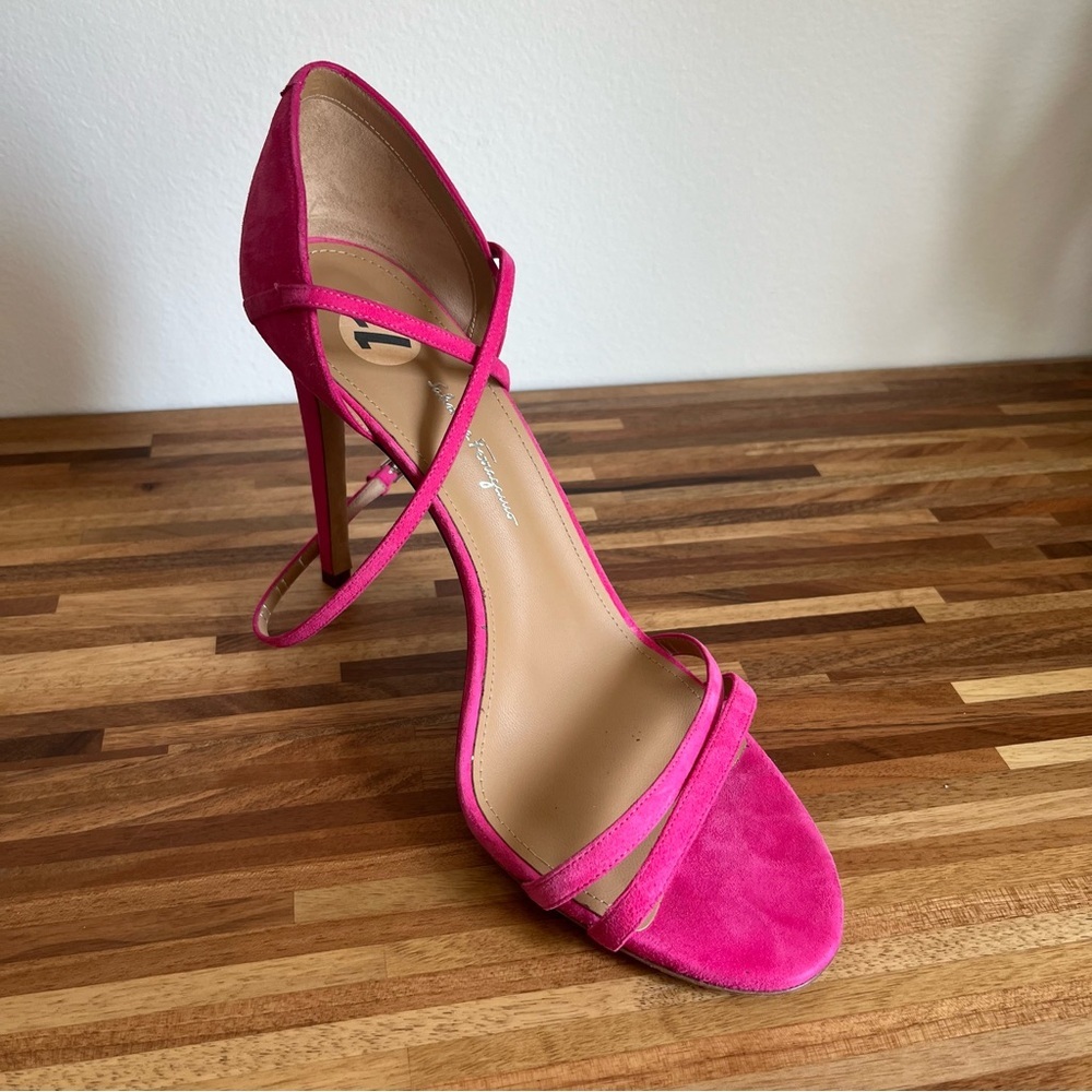 NWT Salvatore Ferragamo Ines Pink Suede Stiletto heels - Picture 9 of 12